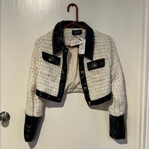 Cider Black and Cream Tweed Blazer